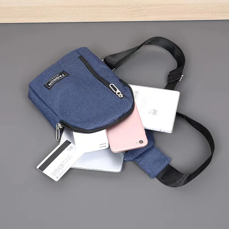 2023 Solid Color Mens Luggage Outdoor Leisure Single Shoulder Cross Body Bag 250218