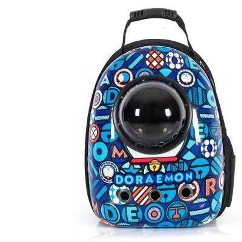 Spray Painted Cat Dog Bag Space Cabin Pet Portable And Comfortable Five Sided Breathable Backpack For Outdoor Use