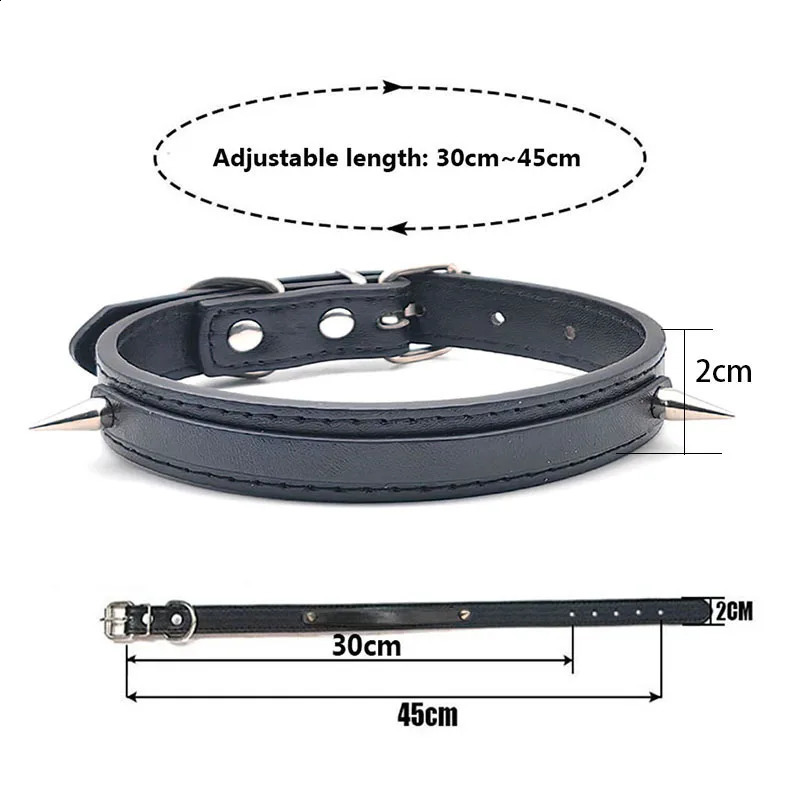 Sexy punk rivet PU leather collar DIY custom glossy letters wife necklace jewelry roleplaying tool party 250117