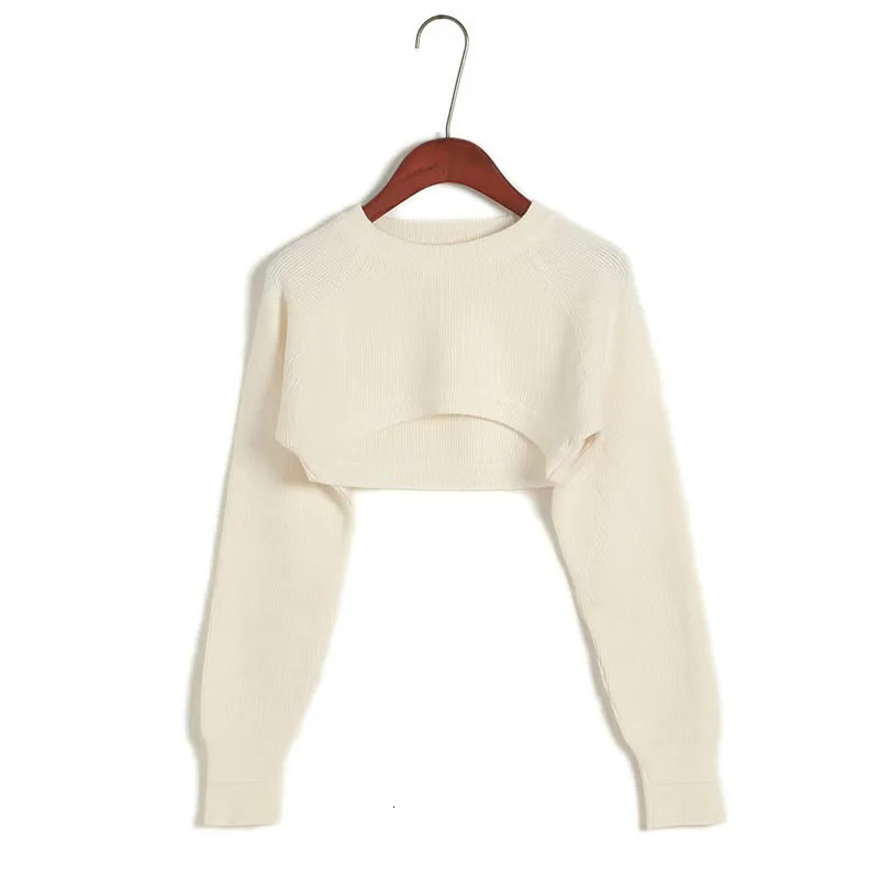 Womens Short Knitted Pullover Sweater Trend Irregular Streetwear O Neck Sweaters Female Autumn Vintage Y2K Jersey Crop Tops 250225