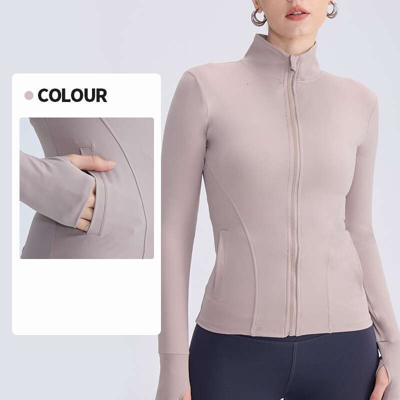 Spring/Summer Yoga Coat Women's European and American Zipper Pocket Sports Top Running Fiess Cardigan 2025 New Casual Versatile Fashion Clothing