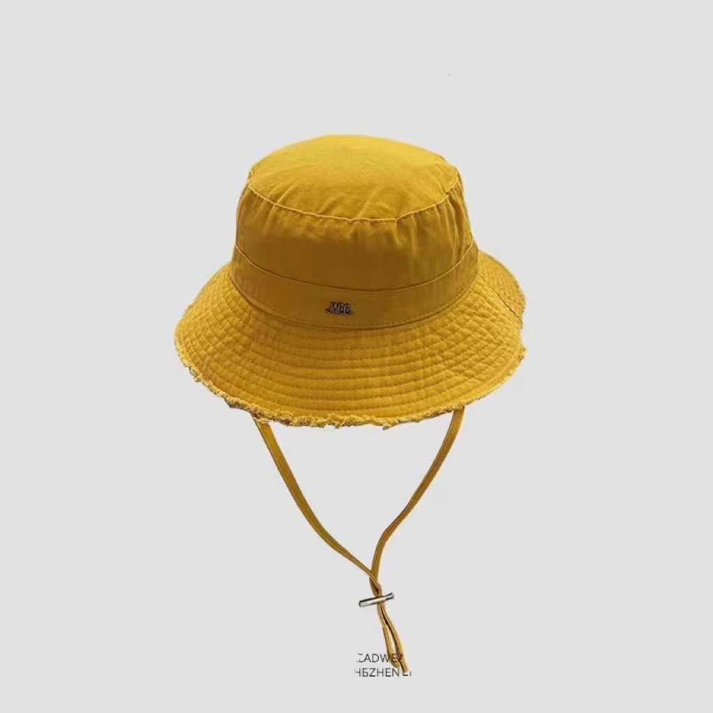 Wide Brim Hats Bucket Hats 2023 New Four Seasons Correct Edition J Family Letter Fisherman Hat Fashion Versatile for Men and Women Outdoor Sun Protect