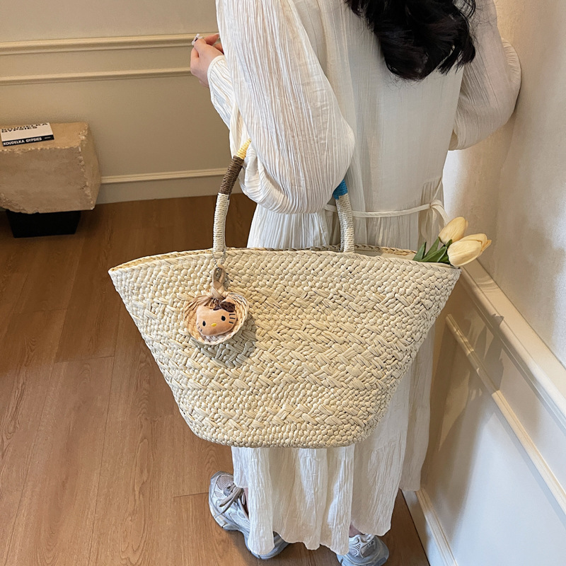Fashion vacation style handbag for women in spring and summer 2025 new trend, internet celebrity grass woven shoulder bag batch #swissmilitary