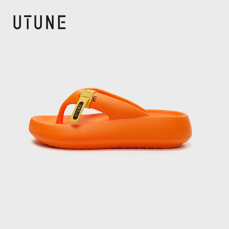 Women Flip Ps Soft Flat Slippers Bright Color Thick Sole Non-slip Rubber Beach Slides For Ladies 2025 New