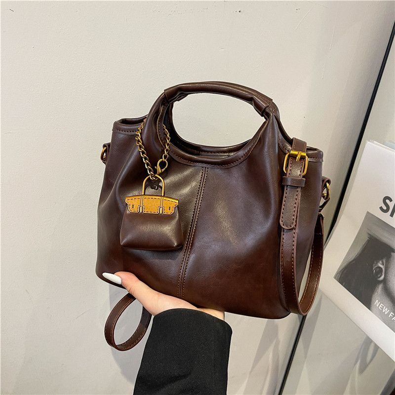 Versatile Handheld For Women Autumn/winter Vintage Crossbody Fashion Small Bucket Bag