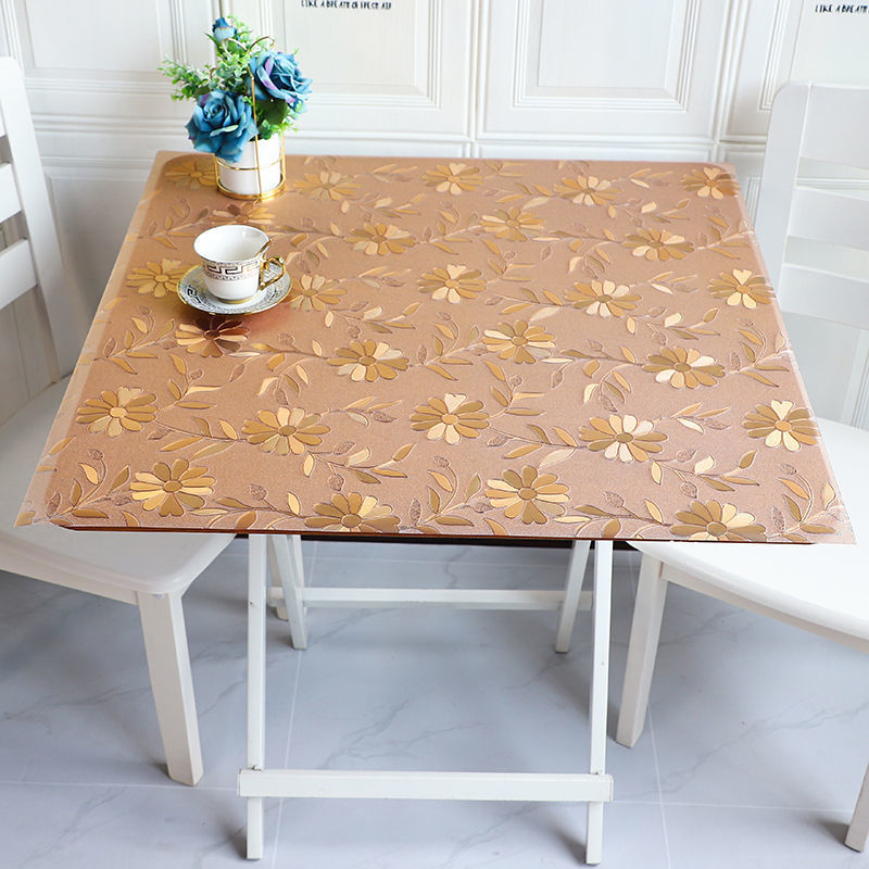 Waterproof and Anti-scalding Leave-in Dining Table Mat Coffee Table Crystal Board