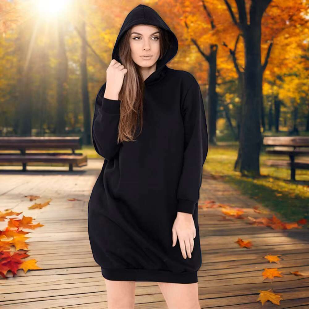 New Arrival Custom Good Quality Women Long Hoodies