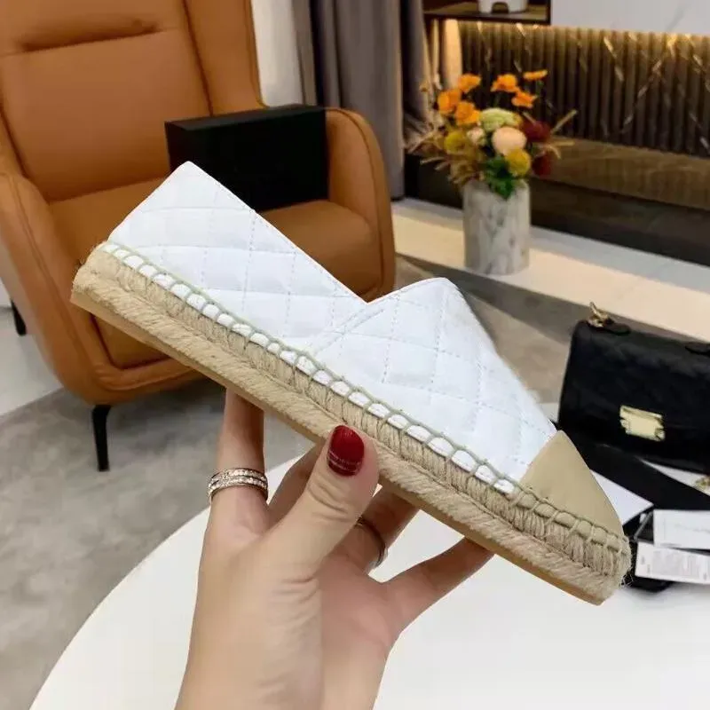 Classics Dress Shoes Loafers Espadrilles Casual Shoes Woman Designers Shoes Sneakers Knitting Fisherman Canvas Fashion hand made shoe factory shoes Size 35-42