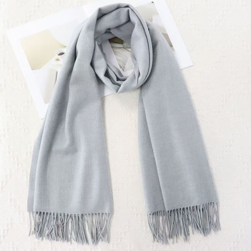 T195 new wool scarf for women, thick and warm in winter, large neck scarf, Korean style, shawl, high-end outer wear