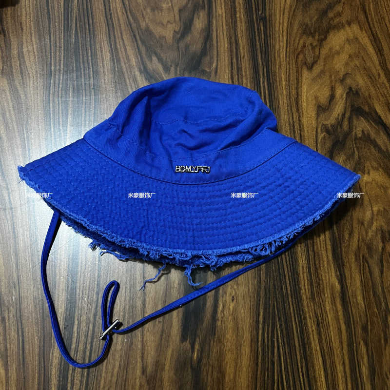 Wide Brim Hats Bucket Hats Korean style fashionable fringed letter large eave fisherman hat for women sun shading rope outdoor leisure hiking sun prot