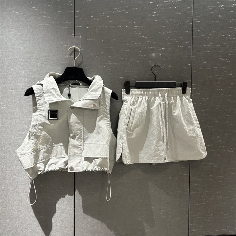 Luxury Clothing Set Designer Two Piece For Women Brand Letter Short Sleeve Coat Shorts Casual Womens Suit -12 High Quality Woman Clothes DED2502281