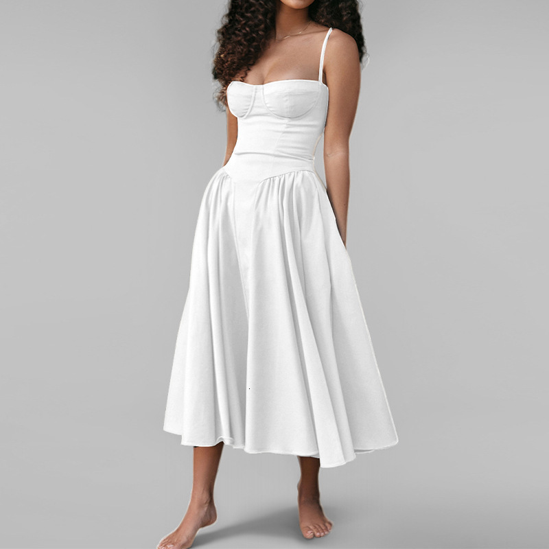Womens Dresses 2025 New Fashion French Elegant Style Dopamine Dress With Camisole Skirt 12 Colors
