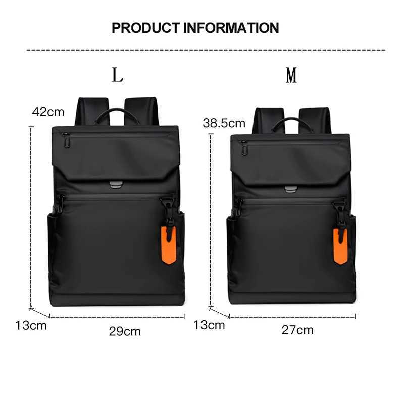 High quality waterproof mens laptop backpack luxury brand designer black business backpack city mens backpack USB charging Z250224