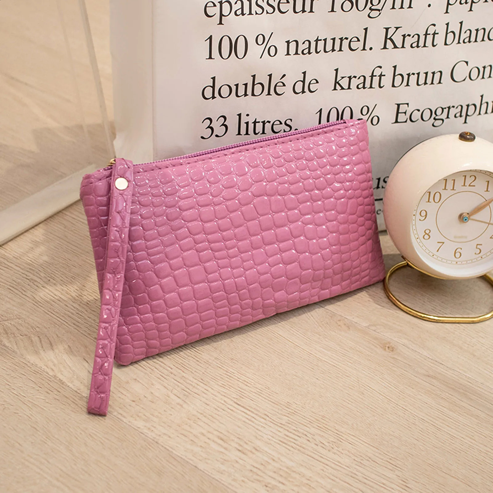Ship from US Checkbook Wallets For Women Fashion Artificial Leather Solid Color Underarm Bag Phone Envelope Ultra Slim Mens Wallet 250228FBB