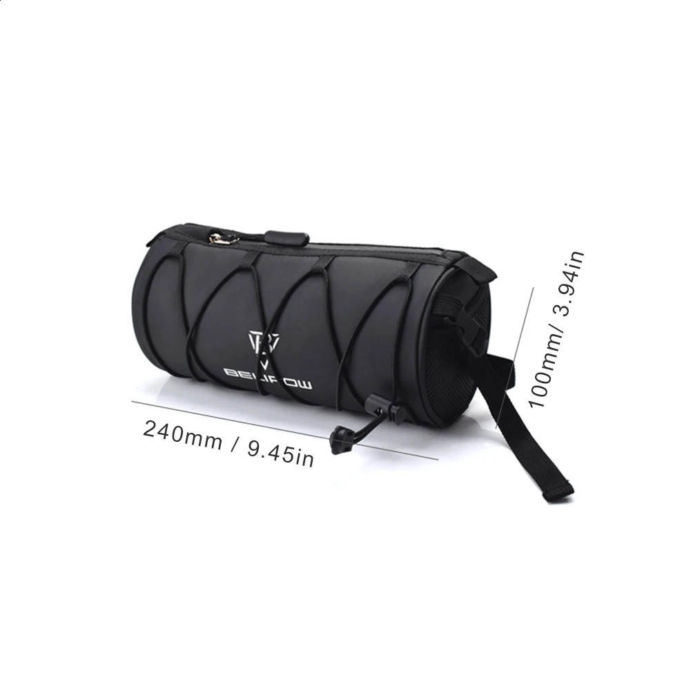 Ship from US 2442L Frame Pannier Bag Large Capacity Bike Handlebar with Side Mesh Storage Pocket for Road Mountain Cycling Travel 250228FBB