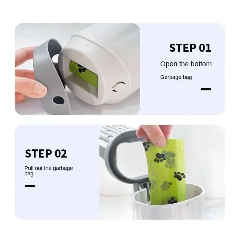 Cat Litter Shovel Scoop with Refill Bag For Pet Filter Clean Toilet Garbage Picker Cat Supplies Cat Litter Box Self Cleaning 1PC