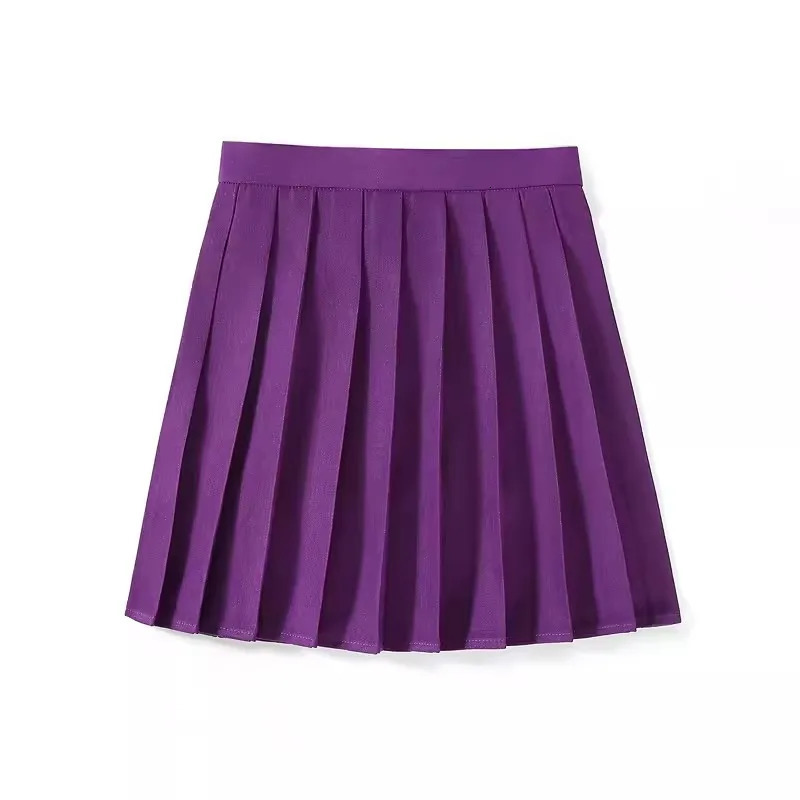 XS - 5XL High Waist Skirt Ladies Summer Clothes Womens A Line Harajuku Korean Black Mini Pleated Skirt For School Uniform 250227