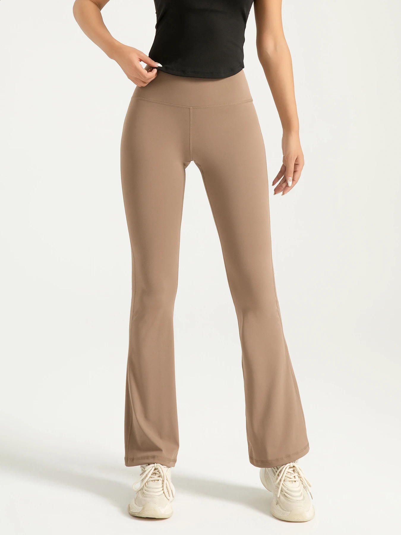 Womens High Waisted Bootcut Yoga Pants - Flared Leggings for Workout and Casual Wear - Comfortable and Stylish Activewear 250226