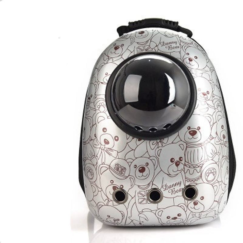 Spray Painted Cat Dog Bag Space Cabin Pet Portable And Comfortable Five Sided Breathable Backpack For Outdoor Use
