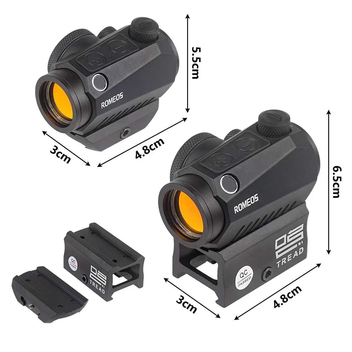 Tactical Unity 1x20mm 2 MOA Red Dot Sight Fast Mount REFLEx Scope Holographic RifLEscope Hunting 20mm Riser Mounts X250228