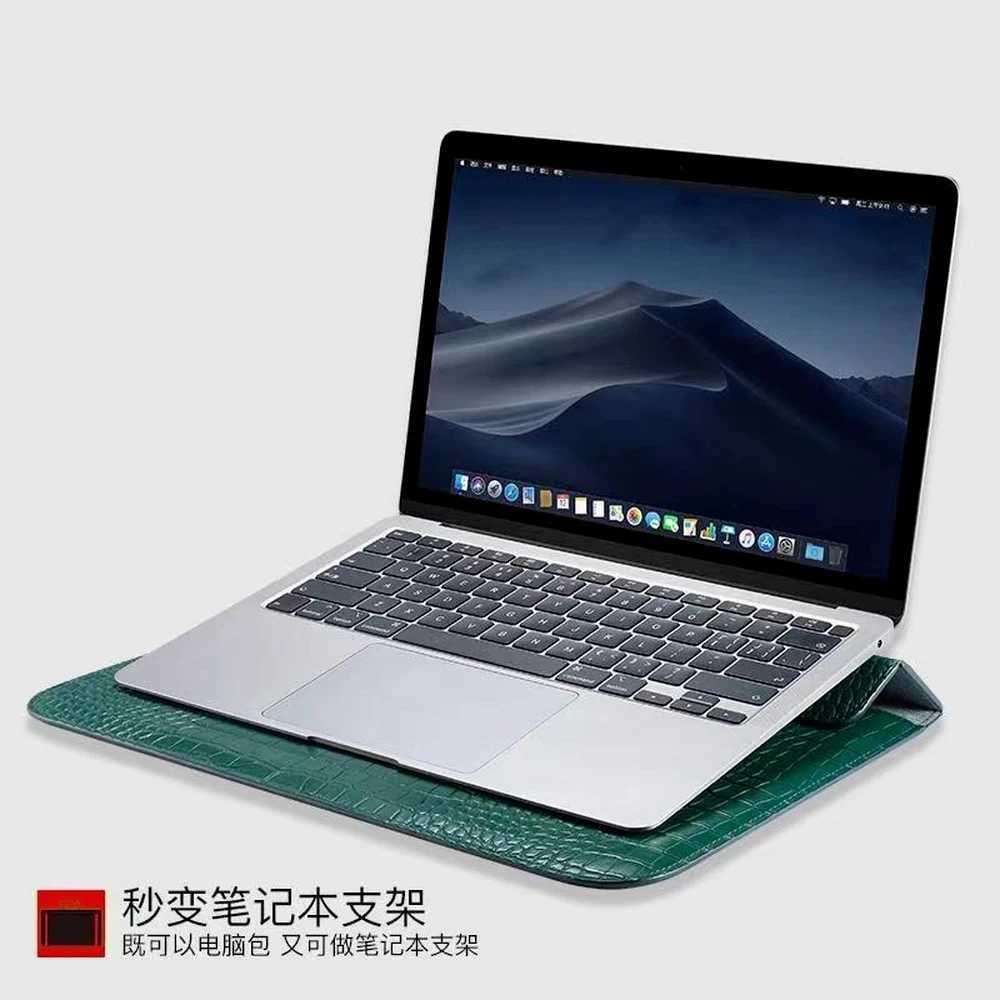 Laptop Sleeve for Macbook Air 13 Case 11 13 15 Pro 13.3 15.4 Retina Unisex Sleeve Envelope Fundas PU Leather Laptop Sleeve Pouch Z250224