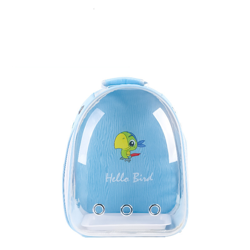 Carriers Parrot Out Pack Warm Breathable Small Pet Backpack Panoramic Transparent Bird Bag