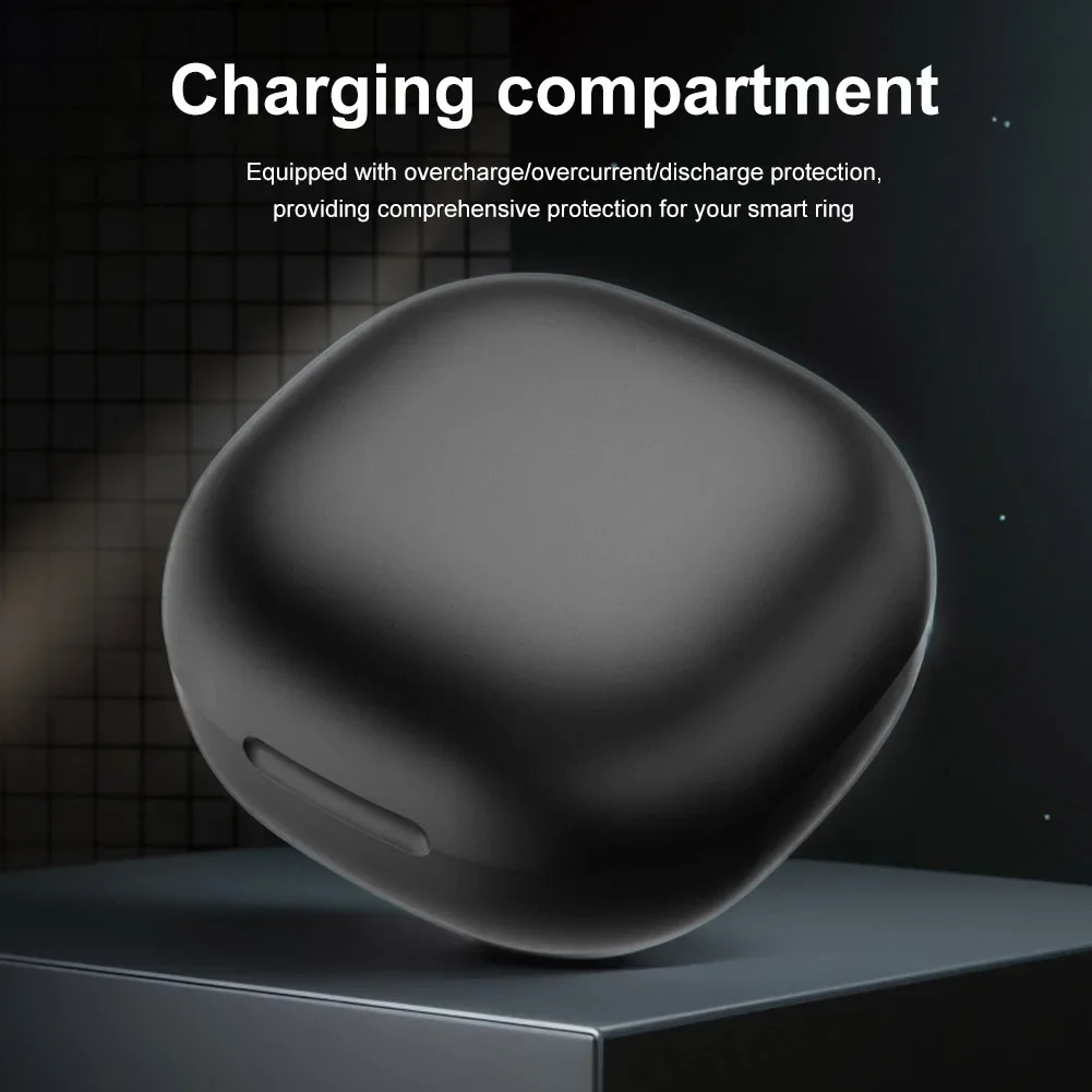 Charging Case 200mAh Wireless Charger Case Replacement Charger Case Cradle Dock Station for JR02 R03 R06 Smart Ring 250526