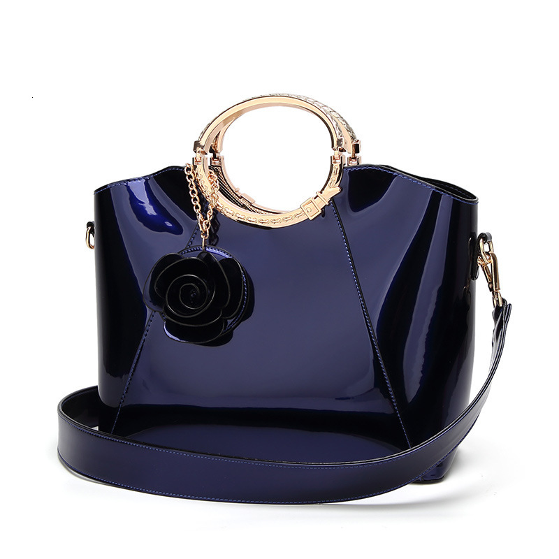 New Style New Trendy Fashion Versatile Premium Bright Leather Solid Color Style Elegant Casual Crossbody Shoulder Bag for Women New Free Delivery Desi