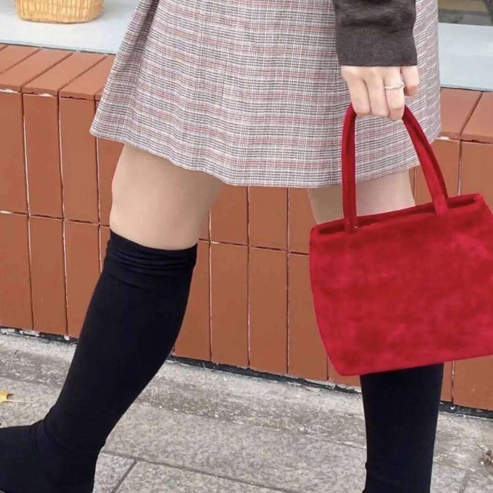 2024 New Style Silk Handheld Small Square Tote Bag