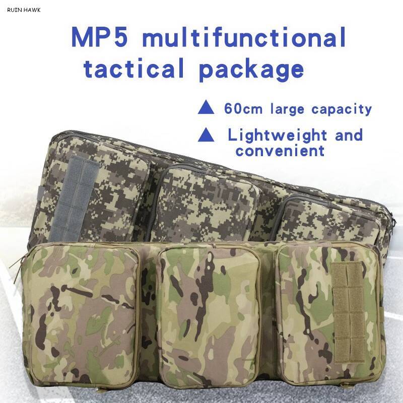 MP5 Tactical Backpack for Outdoor CS, Airsoft Hunting Weapon Pack, Niper Rifle, Molle Gun Single Shoulder Bag, Oxford 60cm