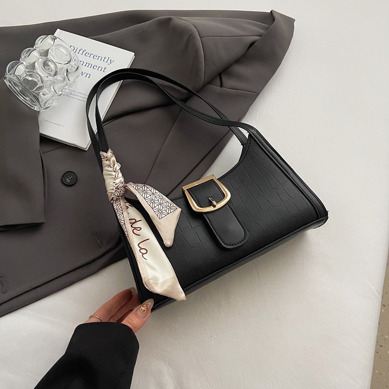 Free Shipping Scarf Retro Versatile Handbag High-end Shopping Bag For Women 2025 Spring Summer New Single Designer Shoulder Underarm Bag Casual Cresce