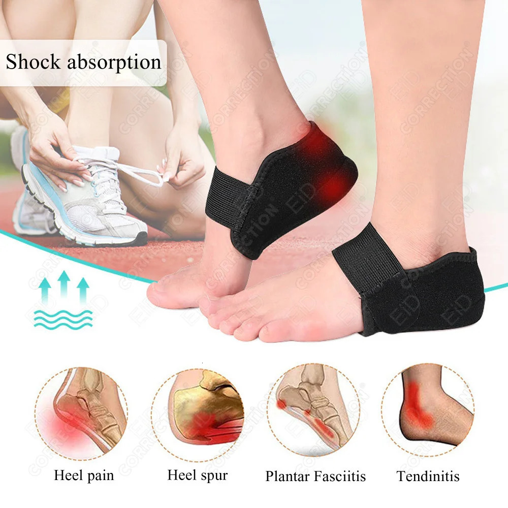 Invisible Height Increase Silicone Socks Gel Heel Pads Orthopedic Arch Support Heel Cushion Soles Insole Foot Massage 250528