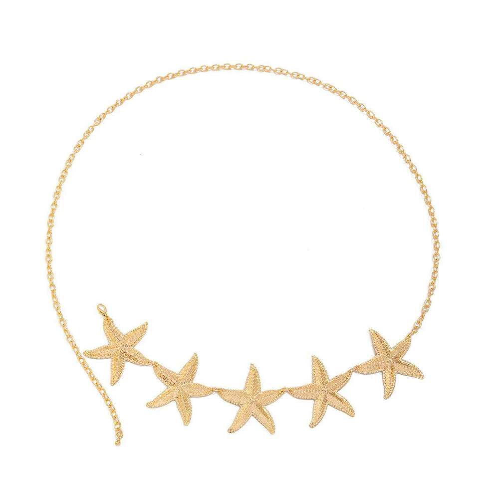 Ingemark Vintage Metal Star Starfish Waist Belly Belt Chain For Women 2025 Fashion Boho Summer Beach Bikini Body Jewelry New