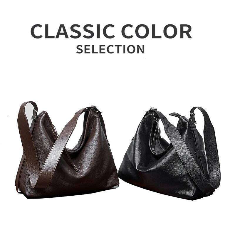 Hot Selling New Lady Genuine Leather Crossbody Handbag For Women Large Capacity Retro Fashion Single Shoulder Underarm Bag Female Tote Designer Bags