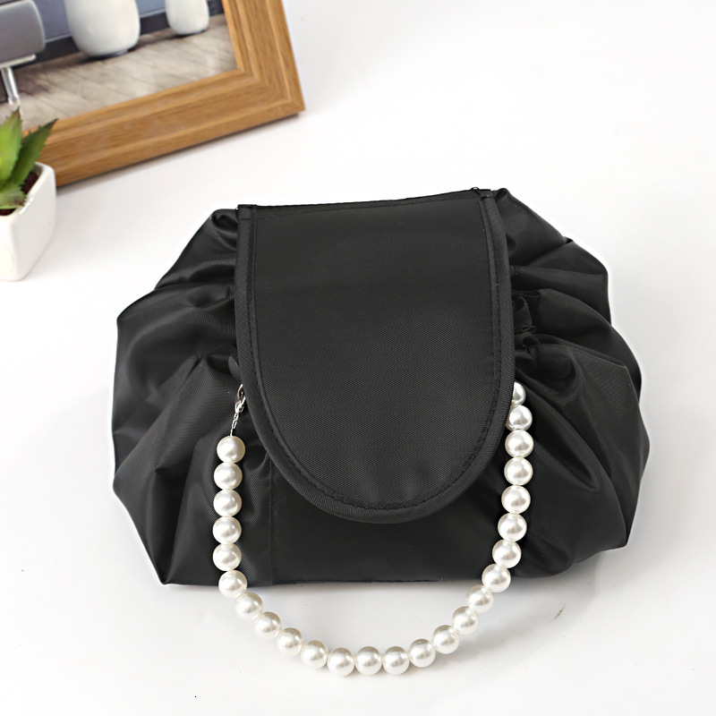 Top quality Brand High Quality New Style Style Makeup Bag Drawstring Makeup Bag Storage Bag Portable Travel Storage Black Makeup Bag New Free Delivery