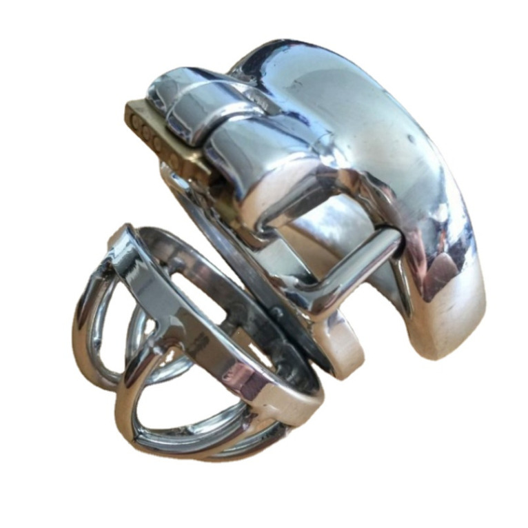 2025 Latest Design Stainless Steel Male Chastity Device Adult Cage with Curve Cock Ring BDSM Adult Toys Bondage Belt