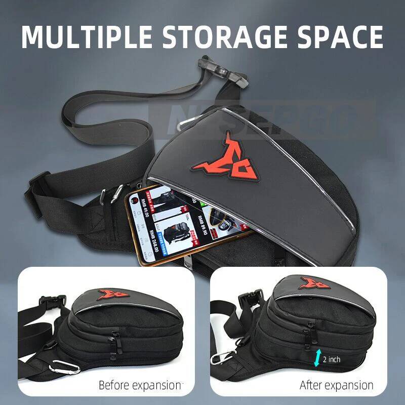 Motorcycle Drop Waist Leg Bag Thigh Belt Hip Bum Waterproof Motorbike Tactical Travel Cell/ Mobile Phone Purse Fanny Pack Bags