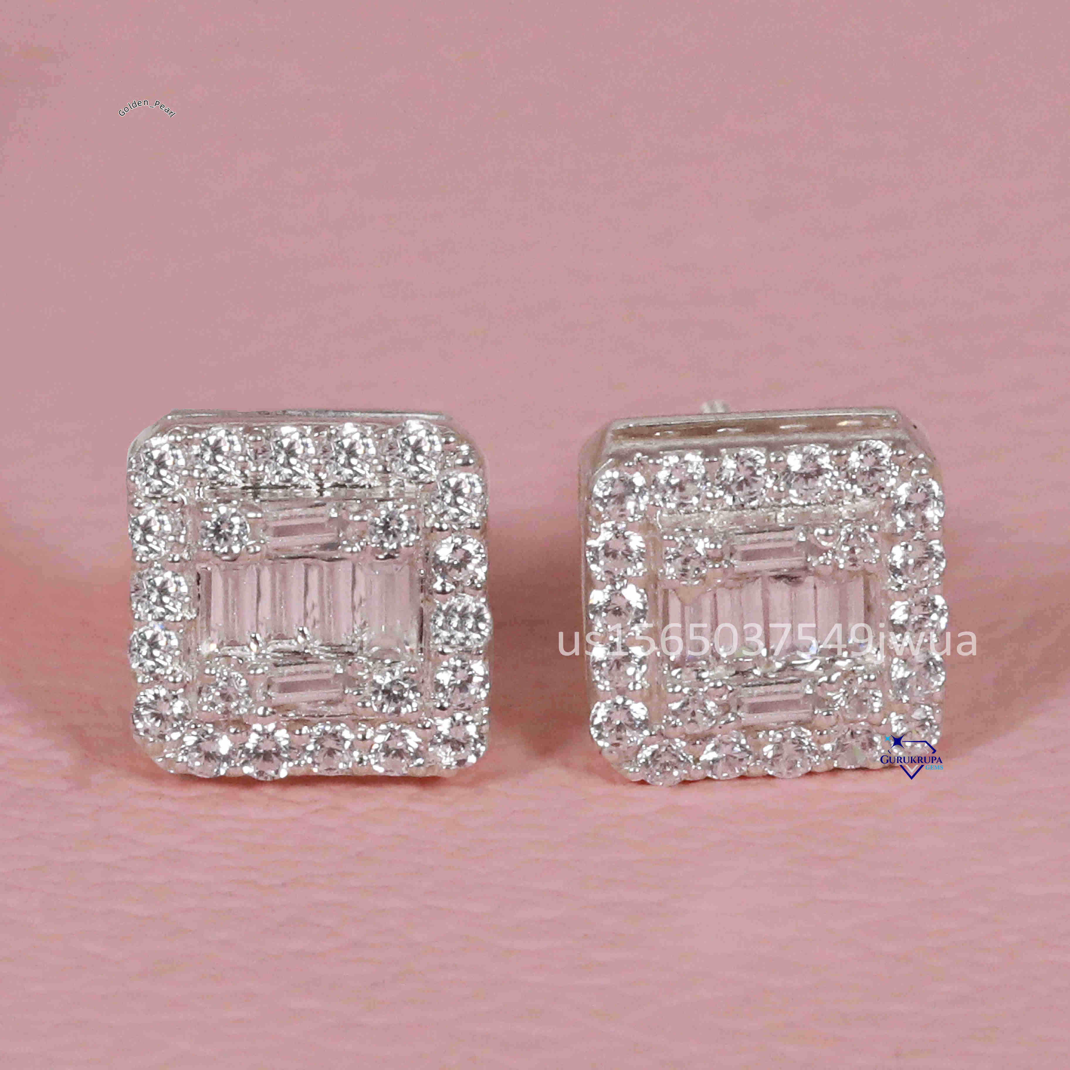 925S Silver Moissanite Diamond Earring Fine Jewelry Custom Wholesale Price Trending New Arrival Earring Collection for Women