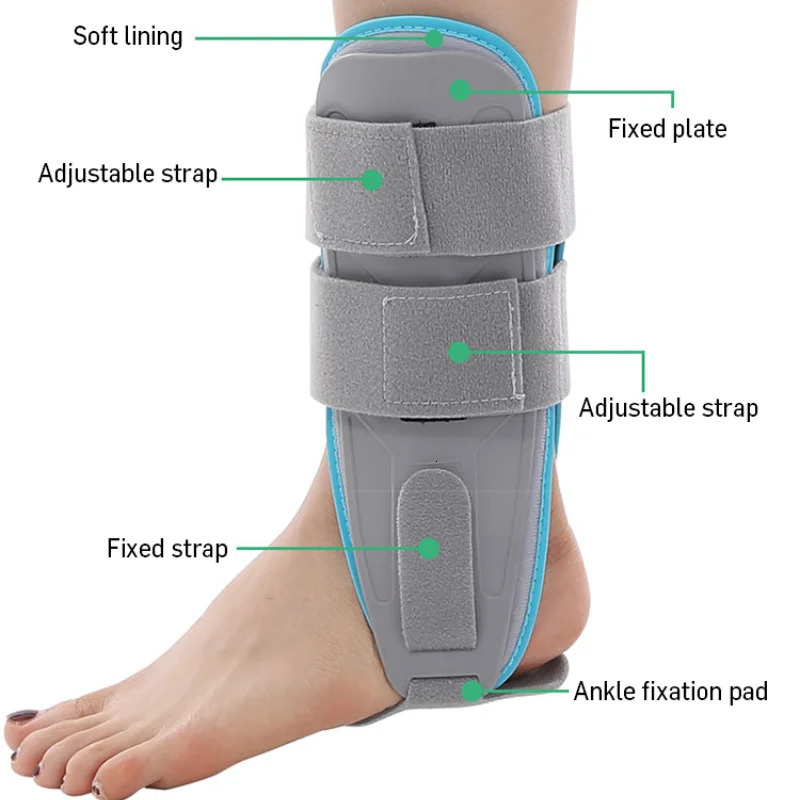 Ankle BraceStirrup Splint Adjustable Rigid Stabilizer for Sprains Tendonitis PostOp Cast Support and Injury Protection 250530
