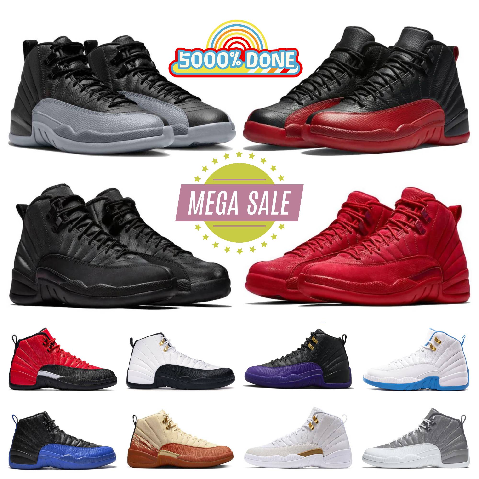 Top Jump 12 basketball shoes Mens J12 Cherry 12s Brilliant Orange Playoffs Black Taxi Reverse Flu Game Royal University French Blue mens trainers sports sneakers