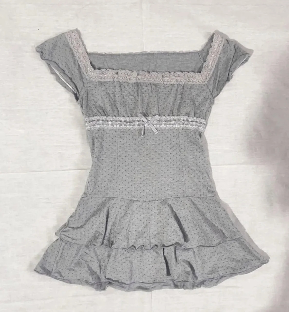 Sweet Vintage Classic Plaid Pattern Crop Tops Harajuku Maiden Woman Y2K Cute Shirts Baby Tee Slim Fairy Punk Clothing 250530