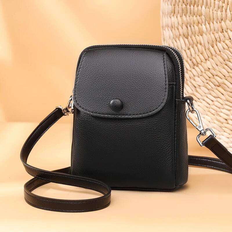 New Soft Genuine Leather Messenger Design Women Small Shoulder Crossbody Bag Ladies Cowhide Female Shell Flap Handbag