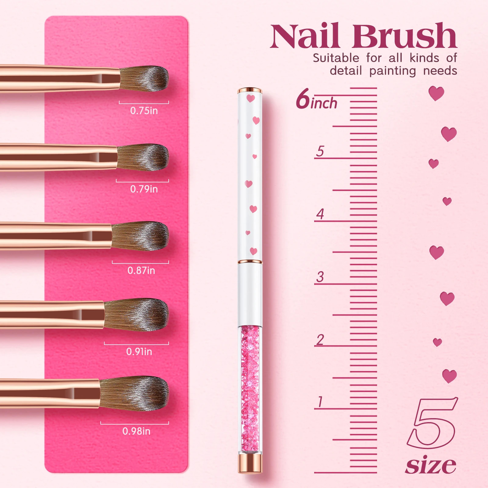 Kolinsky Acrylic Nail Brush for Acrylic Application Nail Brush Acrylic Round Oval Shaped Wood Handle Acrylic Powder 250528