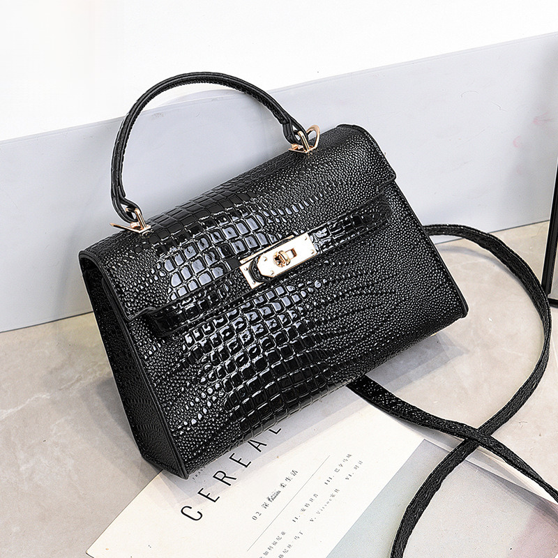 Top brand high-quality new free designer bag luxurious avocado green crocodile pattern high-end 2025 new handbag shoulder crossbody bag brand new free