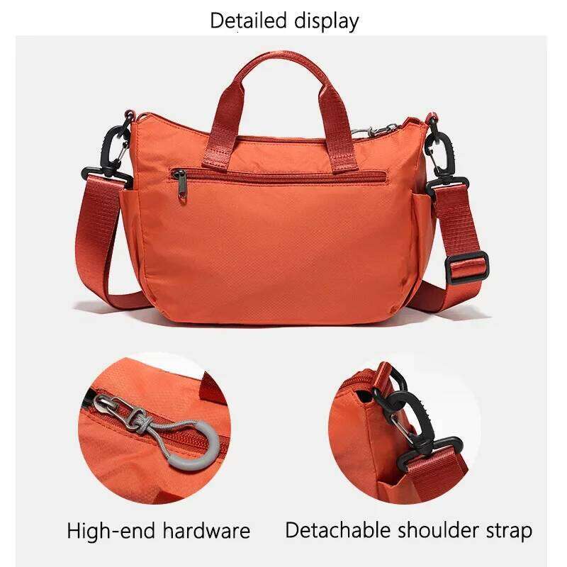 Fouvor Women's Nylon Oxford Waterproof Shoulder Bag Large Fashion Messenger Bag Zipper Lightweight Crossbody Handbag 2802-01