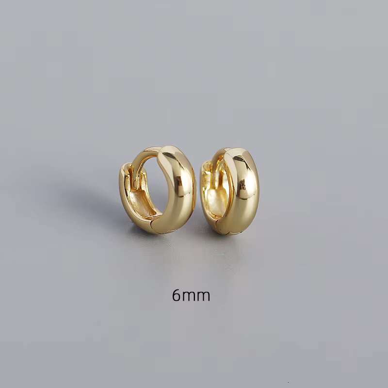 Silver Jewelry Manufactures Bold Hoop Earrings 14K 18K Gold Vermeil 925 Sterling Huggies Drop Fashion Jewelry
