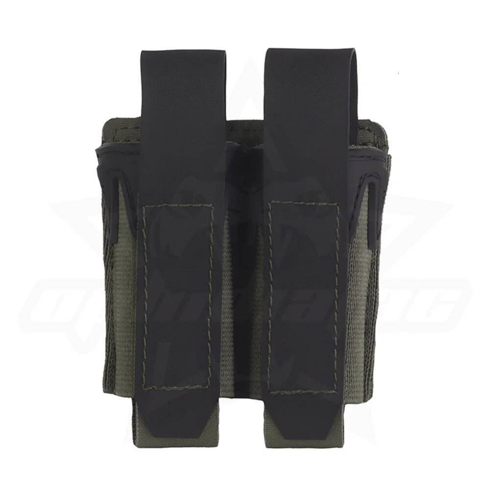 OPHIDIAN 9MM Double Mag Agilit Style Pincers Pistol Magazine Pouch MOLLE Quick Release Airsoft Hunting Vest Belt Gear