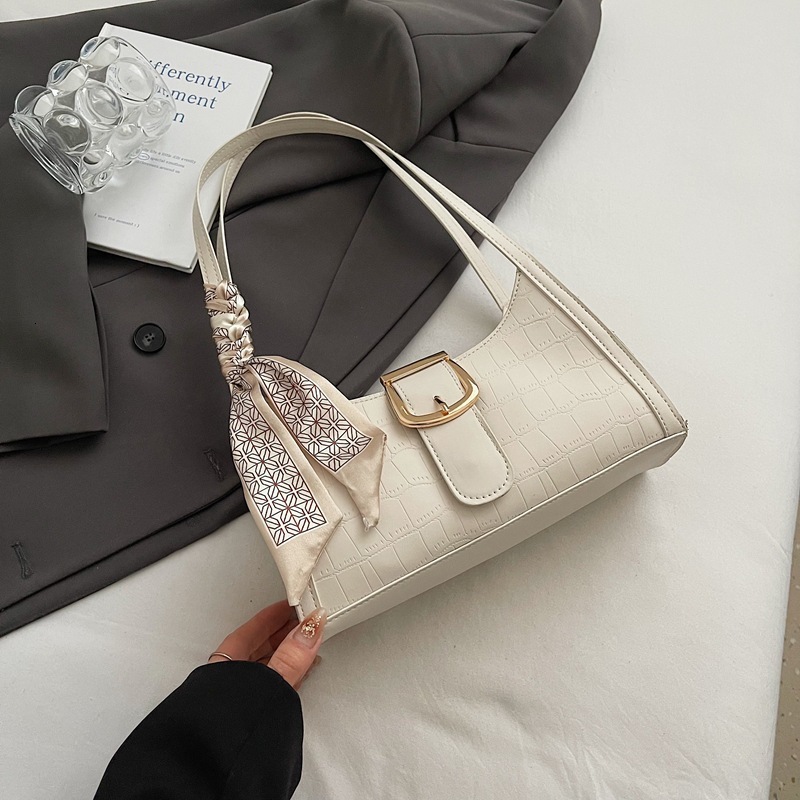 Free Shipping Scarf Retro Versatile Handbag High-end Shopping Bag For Women 2025 Spring Summer New Single Designer Shoulder Underarm Bag Casual Cresce