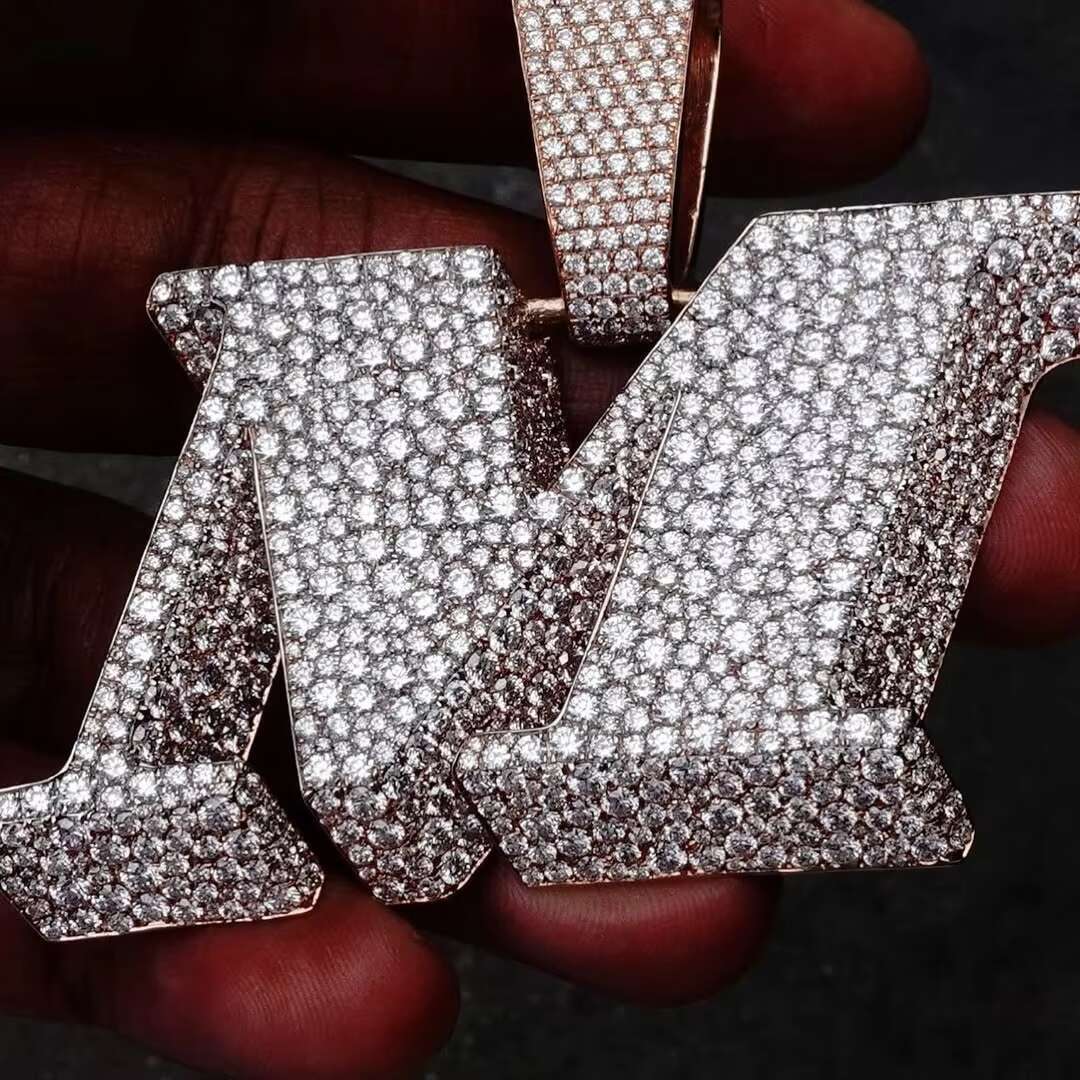 Custom Made Leading Factory Direct Sale Hip Hop Pendant Moissanite Pass Diamond Tester GRA Certification Letter Pendant