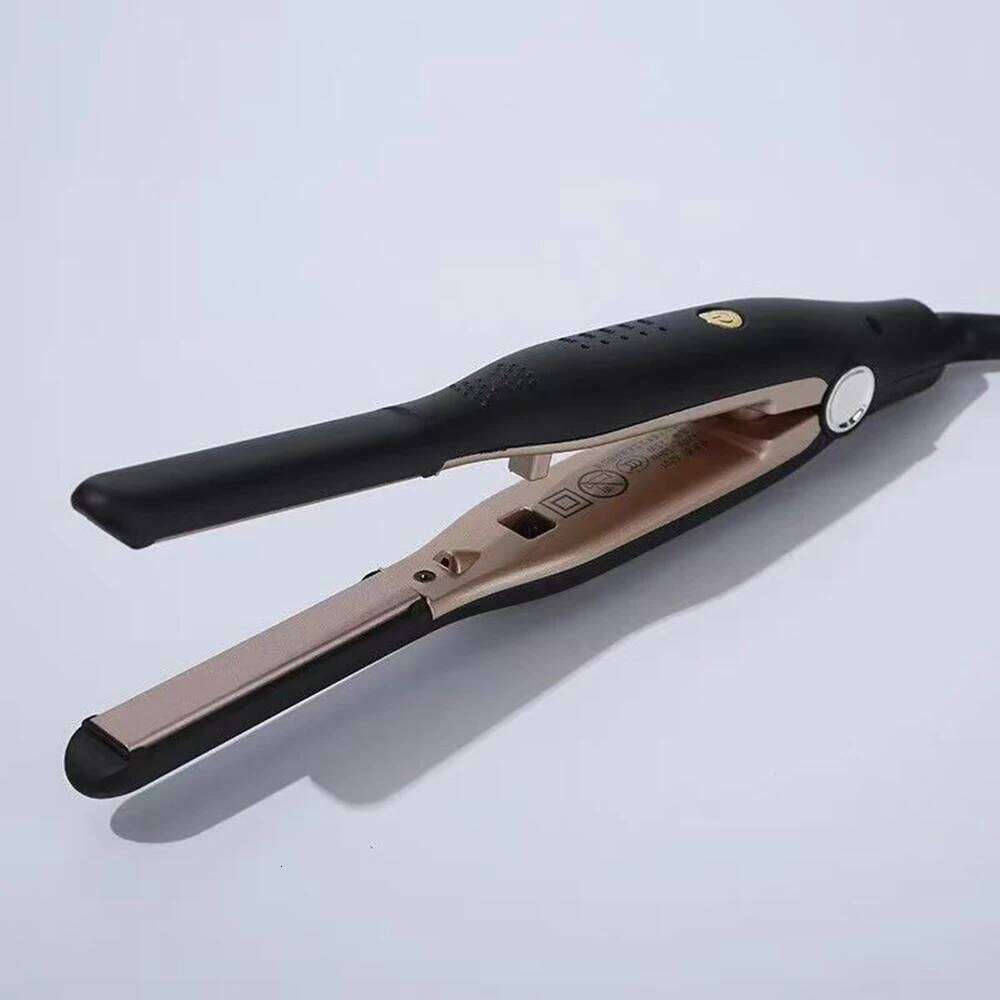 Straightener Curler 2 In 1 Small Flat Iron Ceramic Crimper Corrugation Short Fluffy Hair Styling Tool
